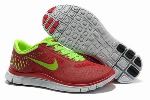 Nike Free Run 4.0 Mens Size Us7.5 9 10.5 11.5 Red Fluorescence Green Greece
